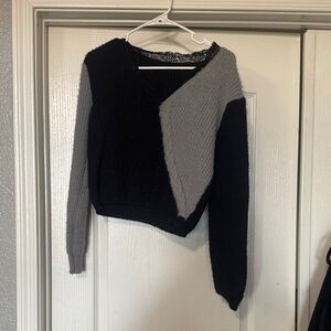 Black and Gray Women's Sweater